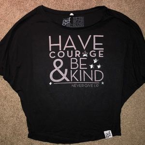 Flowy Cinderella Quote Top